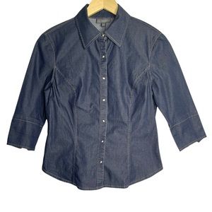 CLASSIQUES Entier Stretch Denim Blouse